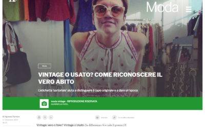 Siamo stati contattati da Ansa Lifestyle per spiegare come si riconosce un capo vintage